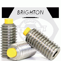Nylon Tip Set Screws, Stainless Steel 18 8 