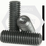 Cup Point Socket Set Screws, Thermal Black Oxide, Alloy 