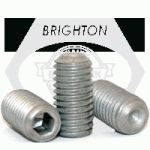 Cup Point Socket Set Screws, Zinc Bake Cr+3, Alloy 