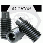 Metric Dog Point Socket Set Screws, 45H Iso 4028 / Din 915, Thermal Black Oxide, Alloy