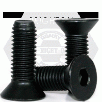 Metric 12.9 Flat Socket Cap, Din 7991, Thermal Black Oxide, Alloy