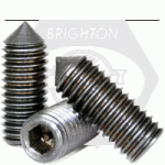 Cone Point Socket Set Screws, Thermal Black Oxide, Alloy 