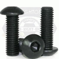 Button Socket Cap, Thermal Black Oxide, Alloy 