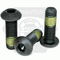 Button Socket Cap, Nylon Patch, Thermal Black Oxide, Alloy 