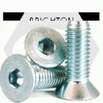 Flat Socket Cap, Zinc Bake Cr+3, Alloy 