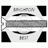 Machine Screws, Flat Slotted, Stainless Steel 18 8 