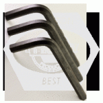 Hex Keys 6150 Crv Alloy, Short Arm, Tamper Resistant, Black 