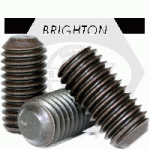 Metric Flat Point Socket Set Screws, 45H Iso 4026 / Din 913, Thermal Black Oxide, Alloy