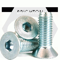 Flat Socket Cap, Zinc Bake Cr+3, Alloy 