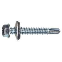 Proferred Self Drilling Screw W/Bonded Washer, Zinc Cr+3 