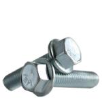 Hex Head Serrated Flange Screw, Grade 5, Clear Zinc