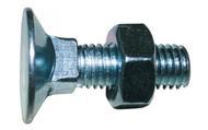 Grade 5 W/ Hex Nuts Clear Zinc