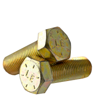 Grade 8 Hex Head Cap Screws Zinc Yellow (USA)