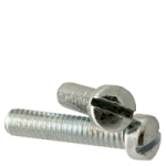 Machine Screw, Fillister Head Slotted, Zinc Cr+3 