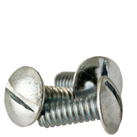 Machine Screw, Truss Head Slotted, Zinc Cr+3 