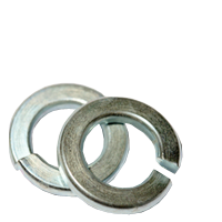 Metric Split Lock Washers - Zinc Cr+3,Thru Hardened Din 127 