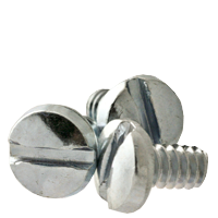 Machine Screw, Binder Undercut Slotted, Zinc Cr+3 