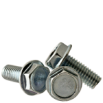Machine Screw, Indented Hex Washer Head Unslotted, Zinc Cr+3 