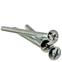 Machine Screw, Truss Head Phillips/Slotted Combo, Zinc Cr+3 